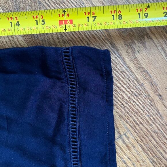 Faithfull The Brand Dark Blue Lace Up V-neck Tunic Shirt Dress Women's Sz Medium - Picture 8 of 9